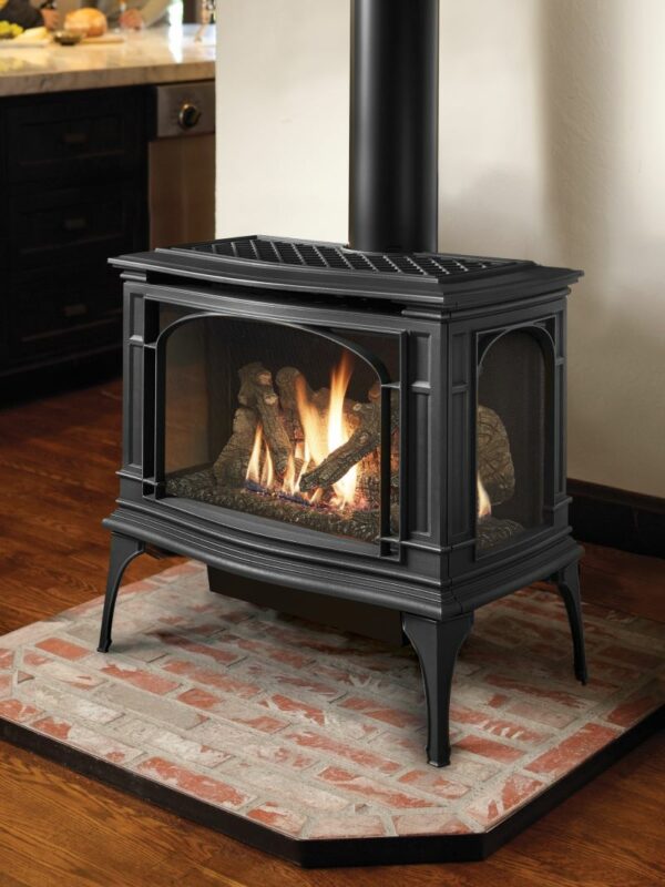Lopi Greenfield freestanding gas fireplace