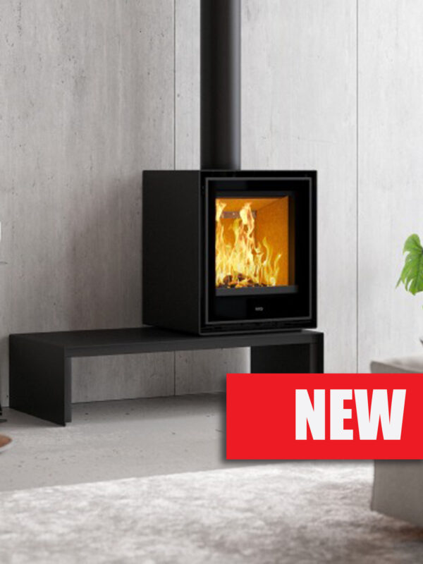 ADF Clare 60S VT B Freestanding Wood Fireplace